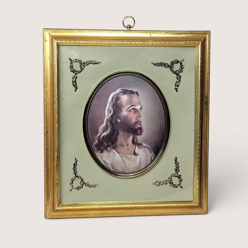Vintage Turner Head of Christ Framed Print